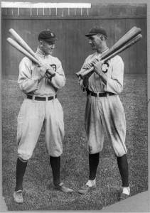 Ty Cobb y Joe 'Shoeless' Jackson en 1913